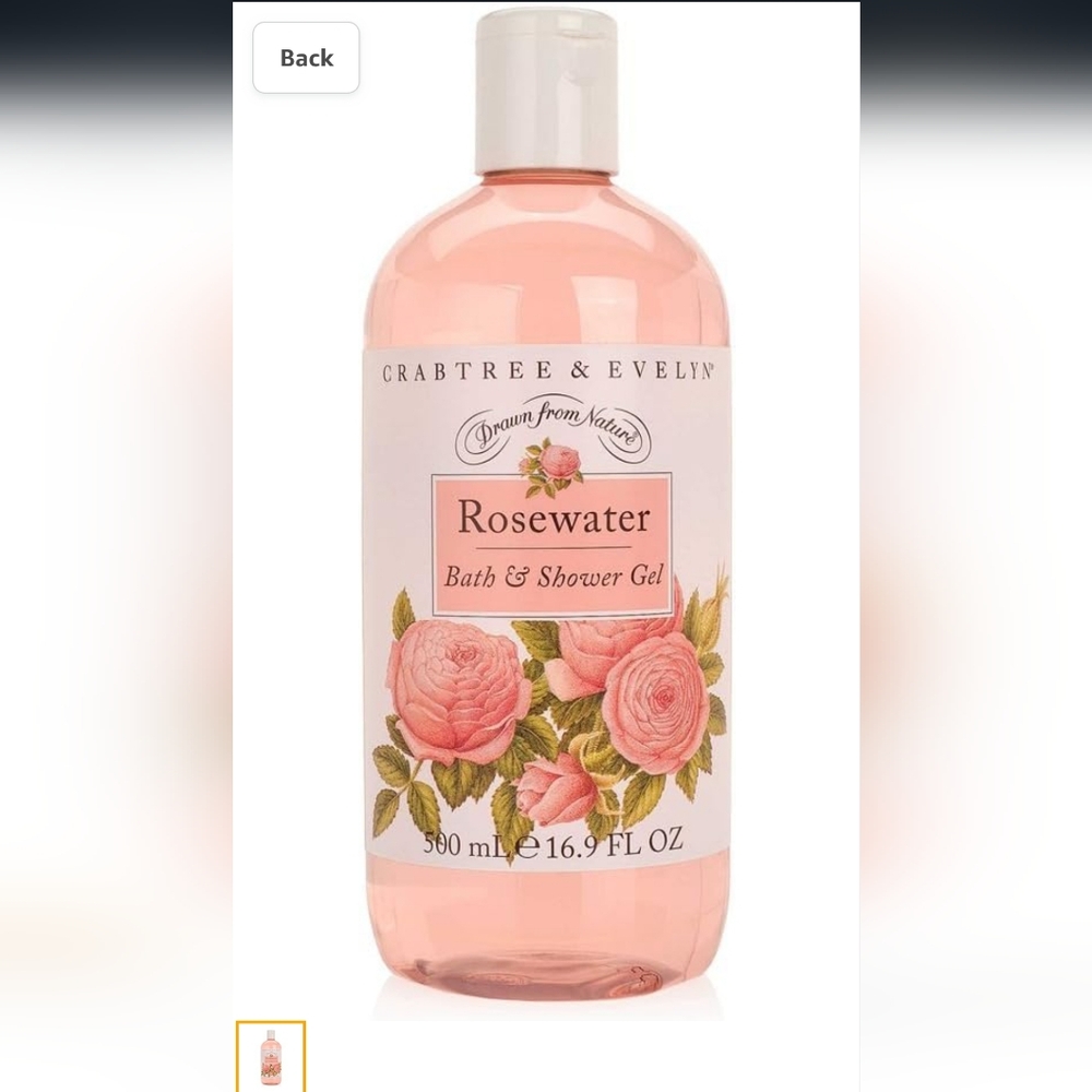 Crabtree & Evelyn Rosewater Bath & Shower Gel 16.9 fl. oz. (New-Never Opened)